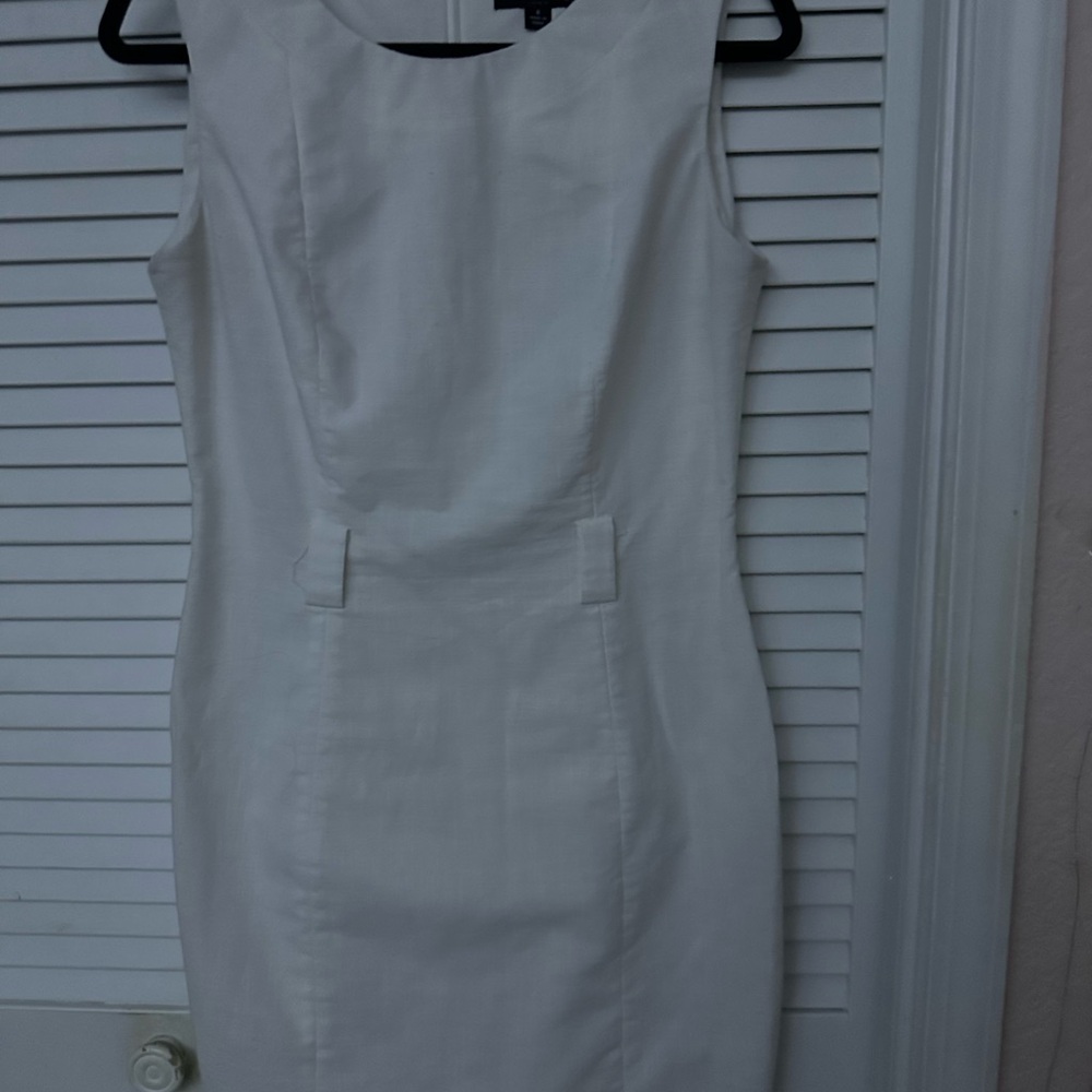 White linen dress